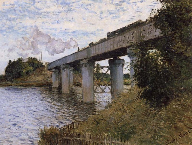 Claude Monet The Railway Bridge France oil painting art